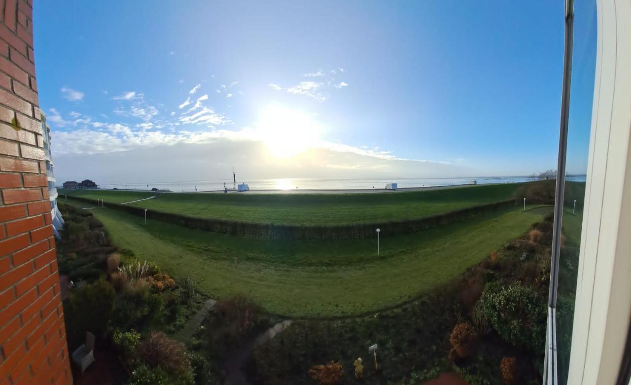 Studio Mit Meerblick Und Grosser Loggia - Direktzugang Zur Nordsee วิลเฮล์มฮาเฟน ภายนอก รูปภาพ